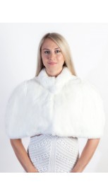 White Rex Fur Shawl